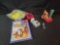 Star Wars poster page book, vintage basketball game and assorted toys