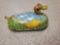 Tin windup duck toy