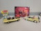 Ertl '55 Chevy Bel Air and '69 Plymouth cars with drive-in accessories and people