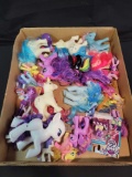Box lot of My Little Pony figures