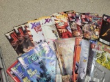 Crate of newer comics, Batman, Spiderman, New Mutants, Deadman, DC and Marvel