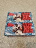 2 boxes of 1988 Topps football cards, not all complete