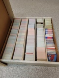 Large box of assorted sport cards