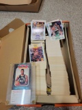 Shoe box of NBA and sport cards