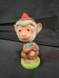 Bobblehead monkey, damage to the back of the head