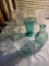 Jeanette Sierra bowl, candle holders, swan pitcher, bottle, c&s.