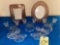 (2) Glass picture frames, glass candle holders.