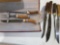 Lamson 3-pc. Meat carving set, (4) bone handle style knives.