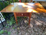 Drop leaf table w/ drawer, 52 x 39 w/ leaves up.
