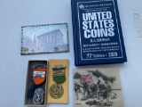 1954 & 1966 Summit County Rifle League medals, 2020 Coun price guide, 1913 Summit Co. Courthouse