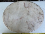 Oval marble top only. 28