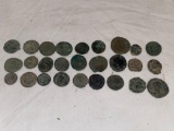 (30) Ancient Roman/Greek coins.