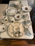 Christmas dishes (three different makers).