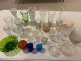 Glassware incl. small Waterford bowl, toothpick holders,etc.
