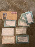 1940's Boy Scout award certificates