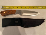 Stainless knife w / nylon sheath. MIB