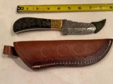 Cutlery Salvation leather sheath w/ knife.