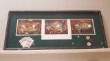 Poker dogs framed print