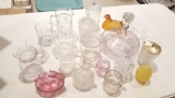 Vintage pressed glass, pink bunny on nest and more