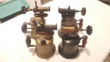 Lot of 4 vintage gas hand held torches