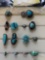 15 turquoise rings