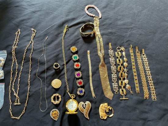 Assorted costume jewelry