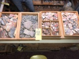 Boxes of slab and raw material