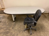 Conference Table and Desk Chair