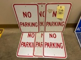 6 No Parking Signs