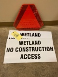 2 Wetland No Construction Access Signs