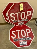 3 Stop Signs