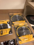 Dewalt 10in and 12in carbide blades and 10 inch general blade