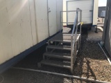 Aluminum job site trailer steps