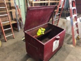 Red tool job box