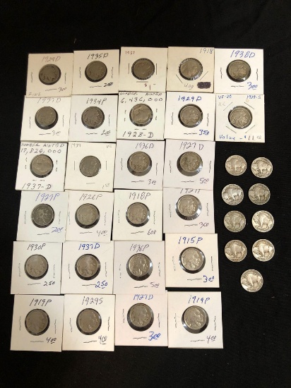 (35) Buffalo Nickels