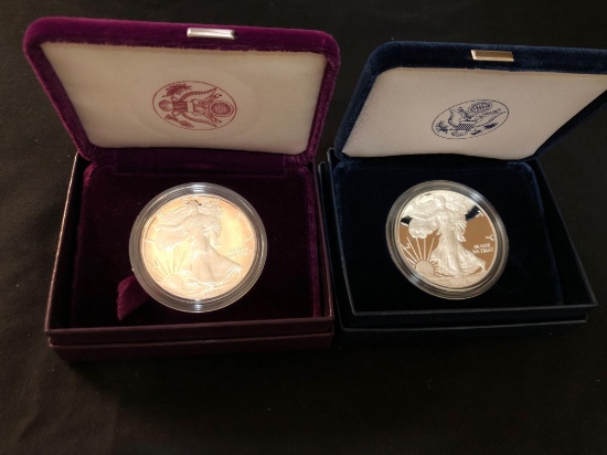 1991-S, 2010 American Eagle 1 oz. Silver Proof Coin In Case