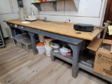 Wood Work Bench Table