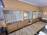 (4) Sections Display Cabinets