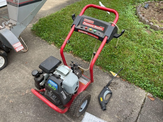 Generac pressure washer with 5 hp Honda engine. No wand or hose.