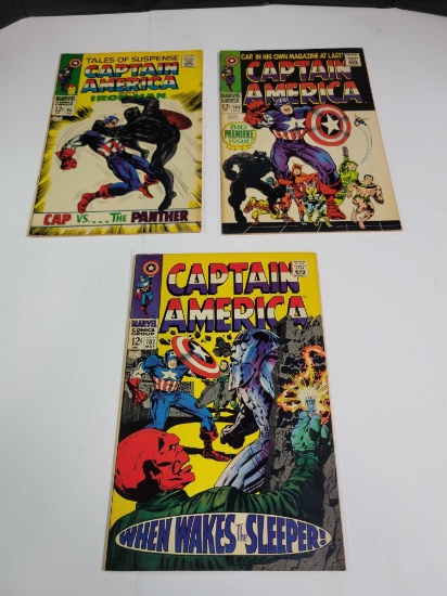 Marvel Captain America 12c #98, 100, 101 issues