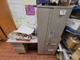 Metal Cabinet with Desk