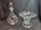 Lenox decanter, Heisey center bowl