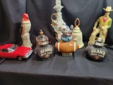Assorted Jim Beam decanters