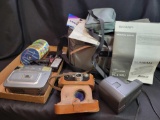 Argus 50mm, Polaroid, Sharp slim cameras, CDs, Kodak printer