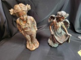 Pair of composite figurines