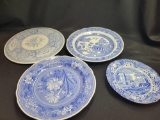 Spode plates and platter