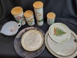 Canister set, mixing bowl, platters