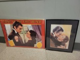 Gone with the Wind movie poster and framed art
