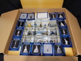 Franklin Mint Gone with the Wind sculpture collection with glass shadow box