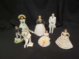 Group of Gone with the Wind figurines